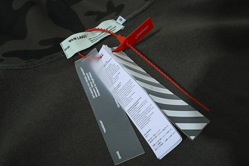 Камуфляжная косая полоска 19ss Off-White OW Мужская/Женская осенне-зимняя Модная хлопковая Повседневная Толстовка с капюшоном Свободная куртка с капюшоном