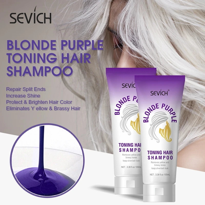 Sevich Salon Hair Bleaching Shampoo Bleached Hair Shampoo For Silver