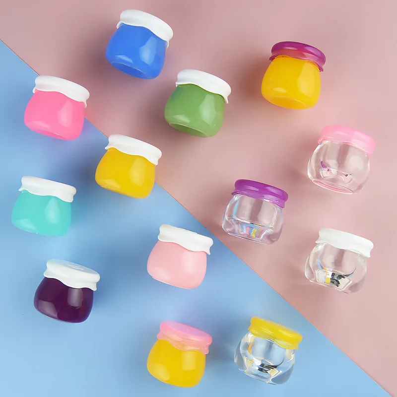 10/30/50PC 10g Portable Refillable Bottles Face Cream Lotion Cosmetic Container Acrylic Empty Makeup Jar Cute Empty Cosmetic Jar