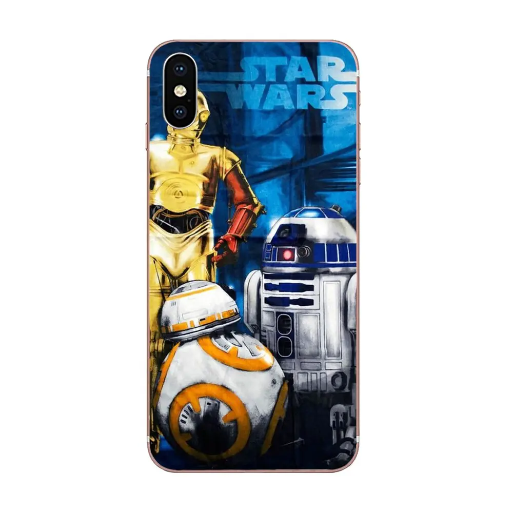Bb8 R2d2 фильмов для huawei P7 P8 P9 P10 P20 P30 Lite Mini Plus Pro Y9 Prime P Smart Z 2018 2019 силиконовый кожаный