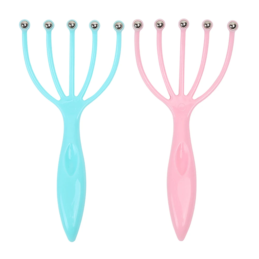 Relax Five Finger Claw Massage Head Relief Care Promote Blood Circulation Tool Octopus Head Scalp Neck Stress