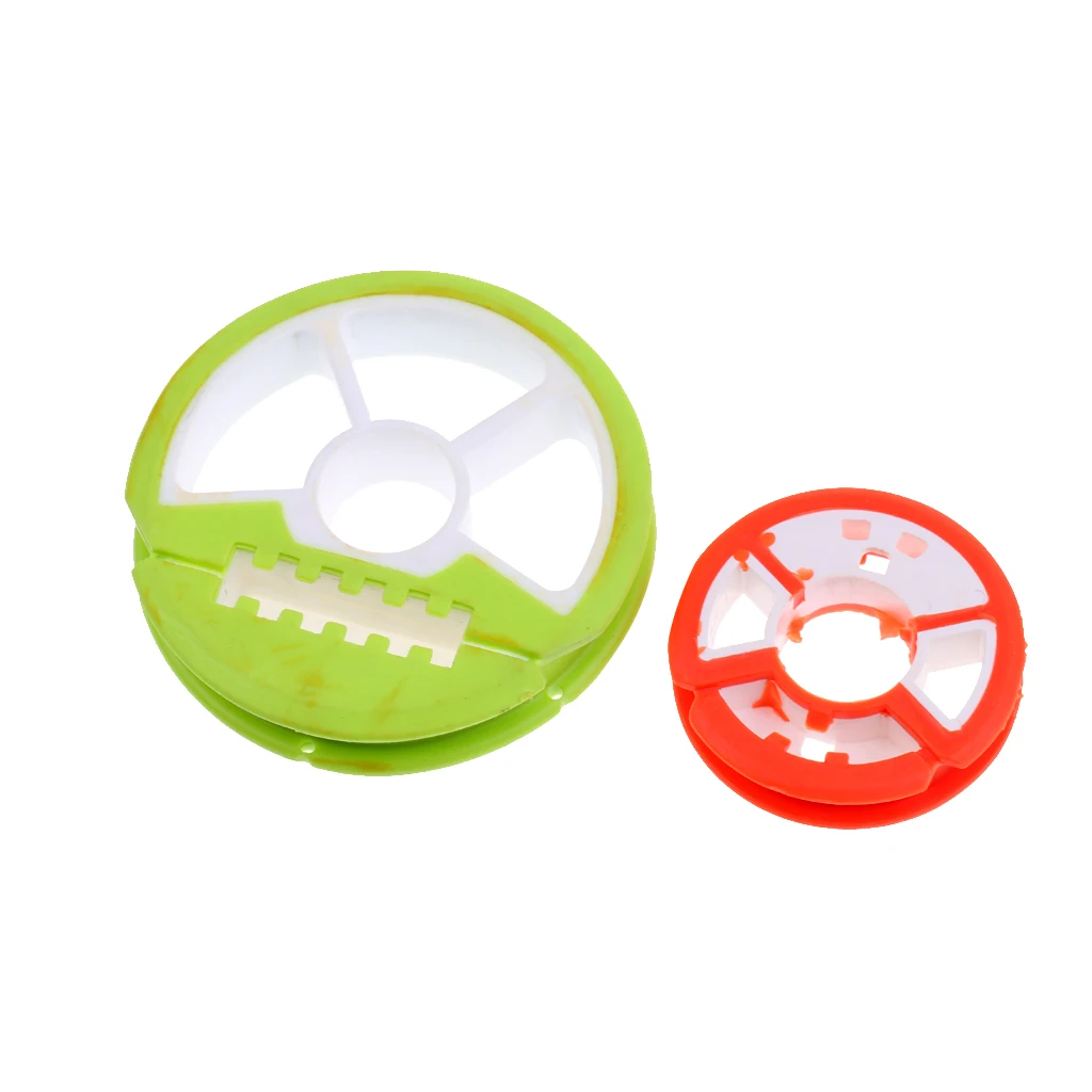 

2 Pieces Round Fishing Line Spools Storage Reels Single Groove for Hooks