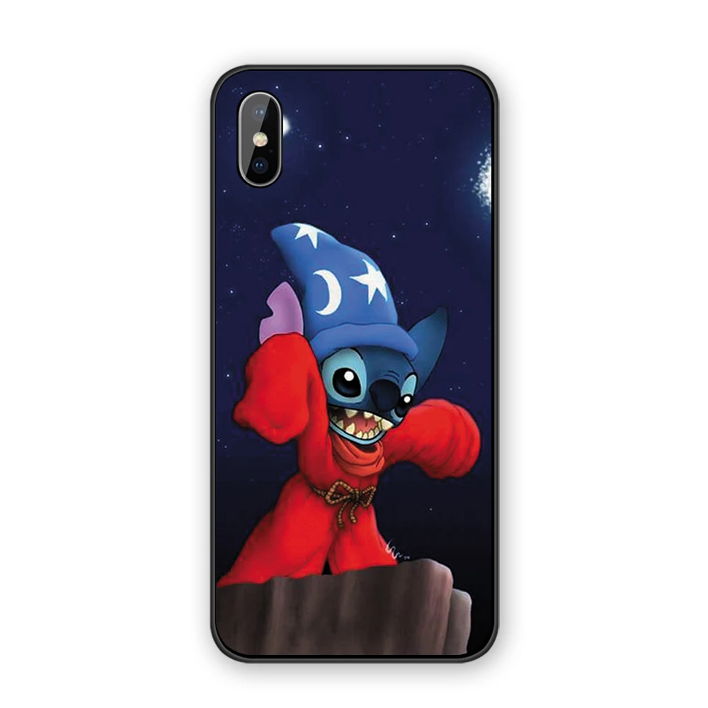 Прекрасный чехол для телефона Disneys Stitch, Силиконовые Мягкие Мультяшные из ТПУ для Iphone X XS MAX 5 5S 6 6S 7 8 Plus 11 11Pro Max