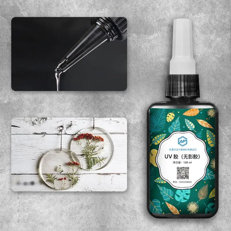 

Hard Clear UV Resin Glue Crystal Clear Ultraviolet Curing UV Glue Solar Cure Sunlight Activated UV Resin Jewelry Making