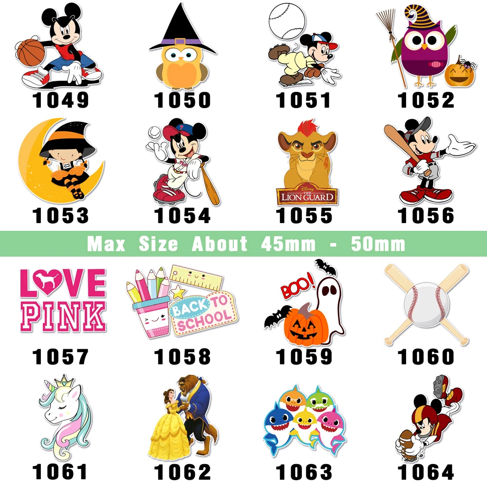 

HSDCraft Free shipping 50MM planar resin ribbon cartoon resin 30 pcs per design