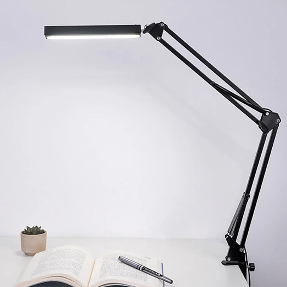 Clip Long Arm Reading Desk Lamp Clip 