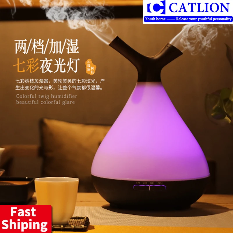 

400ML Creative Appearance USB LED Ultrasonic Aroma Humidifier Essential Oil Diffuser ABS PP Exquisite Aroma therapy Purifier New