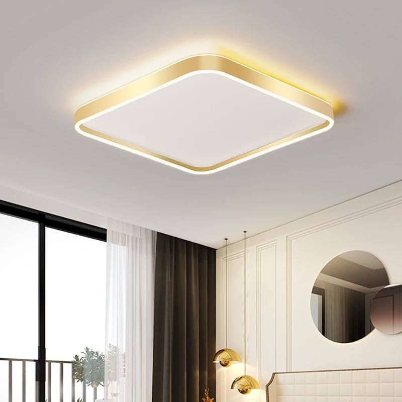 

Dia40/60/50cm Modern Led Ceiling Lights for Living room Bedroom Study room avize AC85-265V Gold Black Modern LED Ceiling Lamp