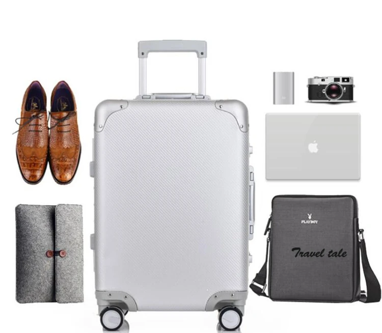 Travel tale 2" 24 дюймов Алюминиевая тележка для багажа ручной клади с изображением карбоновой нити
