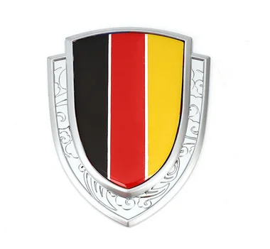 

3D Silver Metal Germany Flag Auto Trunk Window Side Emblem Badge Decal Sticker Car Accessories
