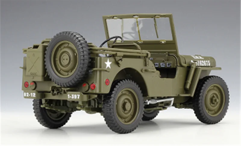 Коллекция 1:18 18 см 1941 Willys MB модель автомобиля литой Сплав внедорожный автомобиль крест Froest дисплей для детей и взрослых