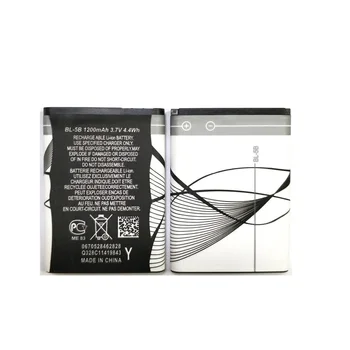 

New BL5B BL 5B BL-5B 1200mAh Battery For Nokia 3230 3220 5140 5300 5320 6120C 7360 5070 Phone Recharge Battery