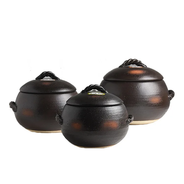 

Import Rice Cooker Forever Burning Import Japan Suzuki Chestnut-Shaped Pot-Bellied Heat-Resistant Hand Made Earthenware Pot Japa