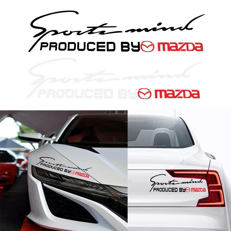 

1 pcs Reflective headlight sticker hood for Mazdas 5 6 323 626 RX8 7 MX3 MX5 Atenza Axela Car Accessories style sticker