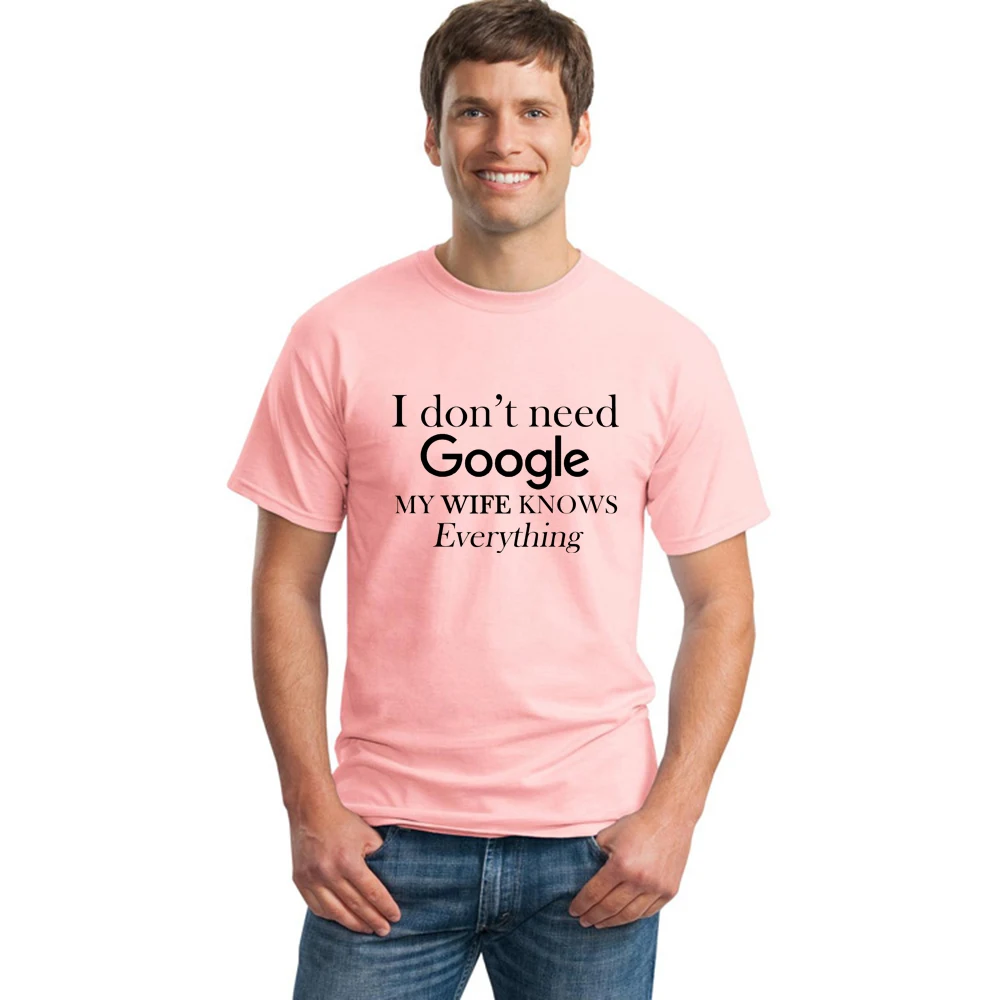 Мне не нужен Google, моя жена все знает, смешные футболки, футболки для мужчин, папы, жениха, летняя футболка с коротким рукавом, гик, футболка для любителей вина - Цвет: MX30-MSTPK-