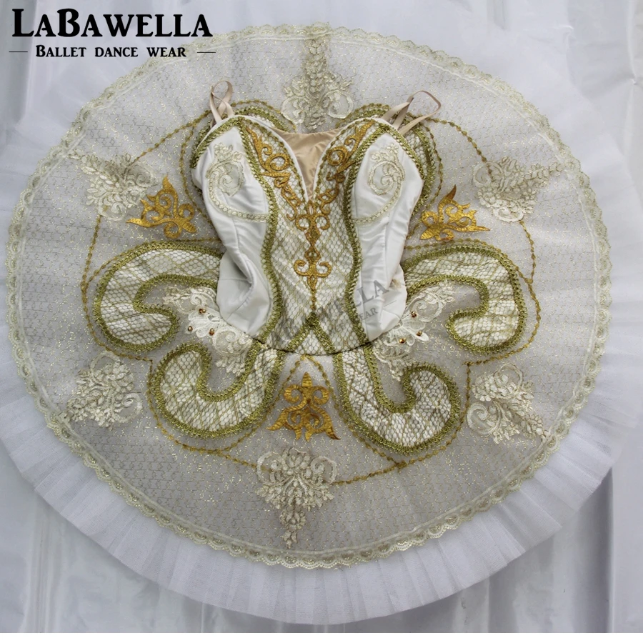 Adult Roymanda Competiton Performance Tutu Girls Women White Paquita Platter Professional Stage Costume Tutus BT9097A