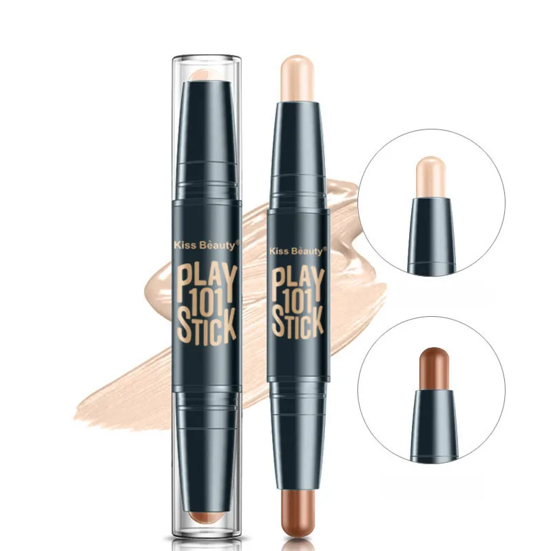 

Eva's Lures Double Head Bronzer&Highlighter Stick Concealer Makeup Bronzer Shimmer Brighten Stick make up Base primer