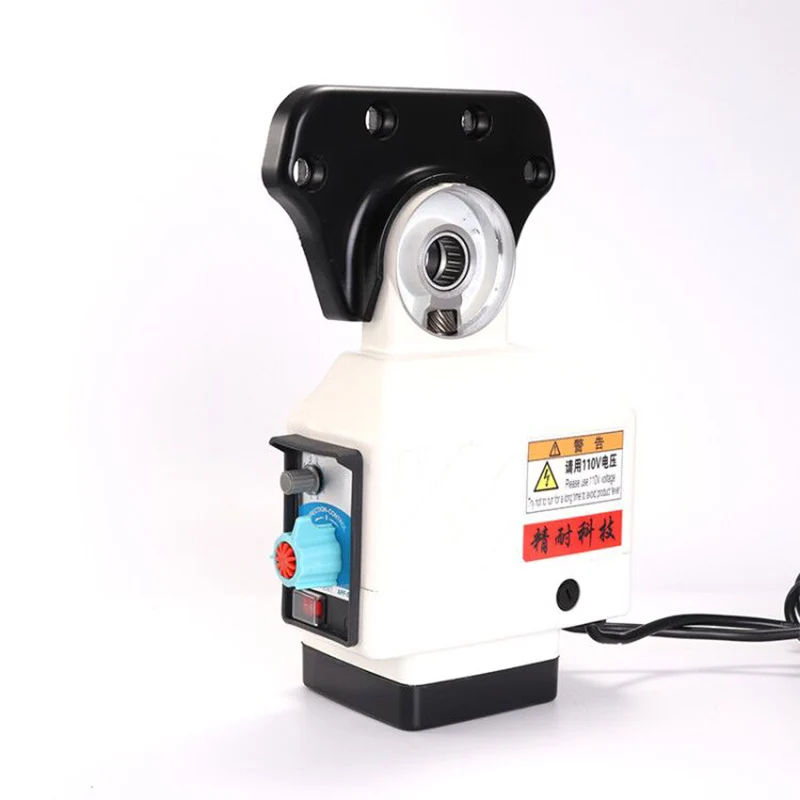 

Desktop Turret Milling Machine Cutter Feeder Tools Small Electric Automatic Feeder Equipment Button Model Handle Model 110V