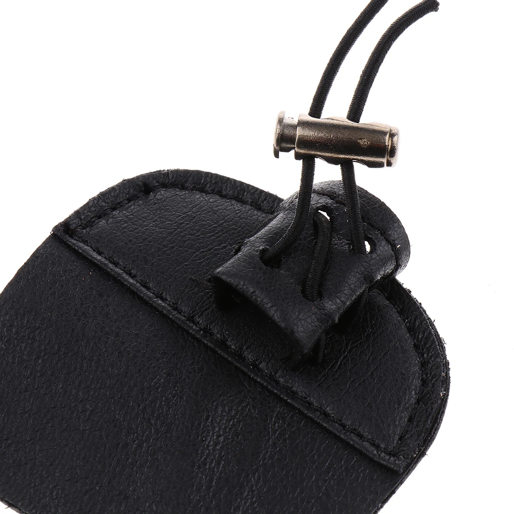 4 Pieces 7x7cm Archery Finger Tab - Finger Guard Protective Glove Saver for Outdoor Bow Hunting Training - Easy to Use