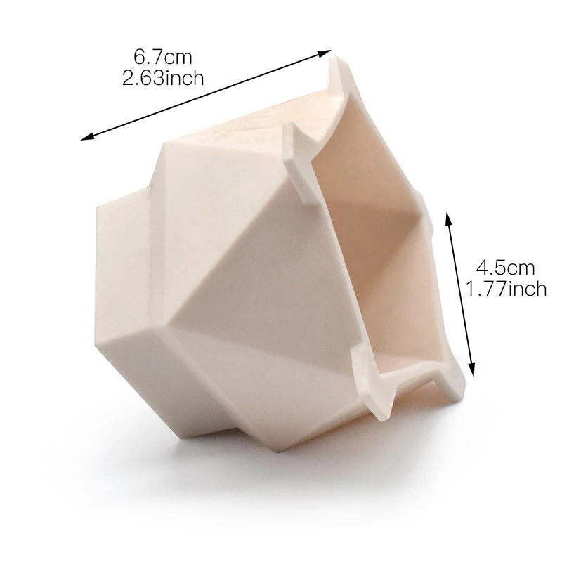 Silicone Mold 3D Cake Mould Geometric Desserts Molds for Baking Jello Ice Cream Mousse Ice Tube Pan DIY Bakery Party