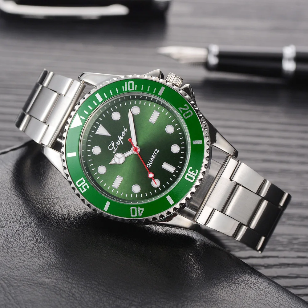 Relojes Hombre 2019 мужские часы Топ бренд класса люкс Rolexable Мужские кварцевые зеленые
