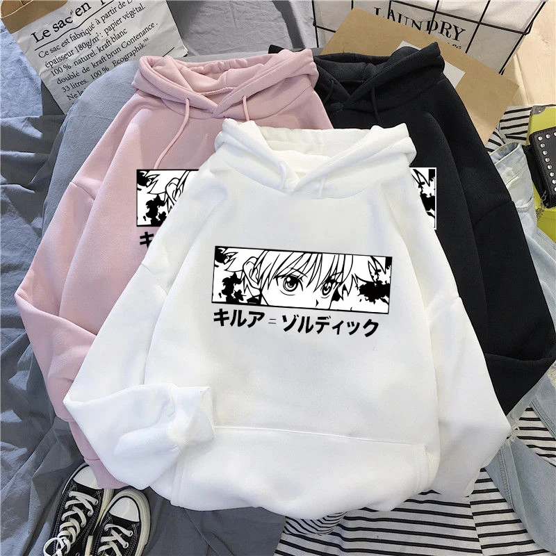 Толстовка Kawaii Hunter X для мужчин и женщин свитшот с коротким рукавом Аниме Манга