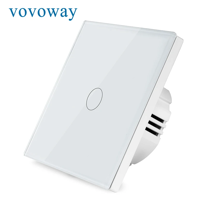 

Touch switch Light switch Tempered glass panel wall sticker installation AC110V220V 1gang2gang3gang EU switch Interrupter