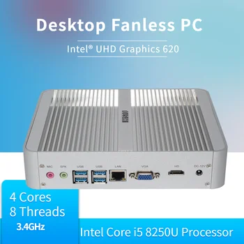 

Hystou 8th Generation Kaby Lake Intel Core i5 8250U 8259U DDR4 Fanless Mini PC Wind 10 Gaming Computer VGA HD