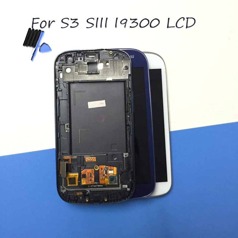 Для samsung s3 i9300 ЖК-дисплей рамка дисплей для монитор панель модуль в сборе |