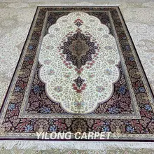 Yilong 5'x8' персидский Тебриз ковер бежевый vantage ручной работы турецкие ковры для продажи(ZQG244A