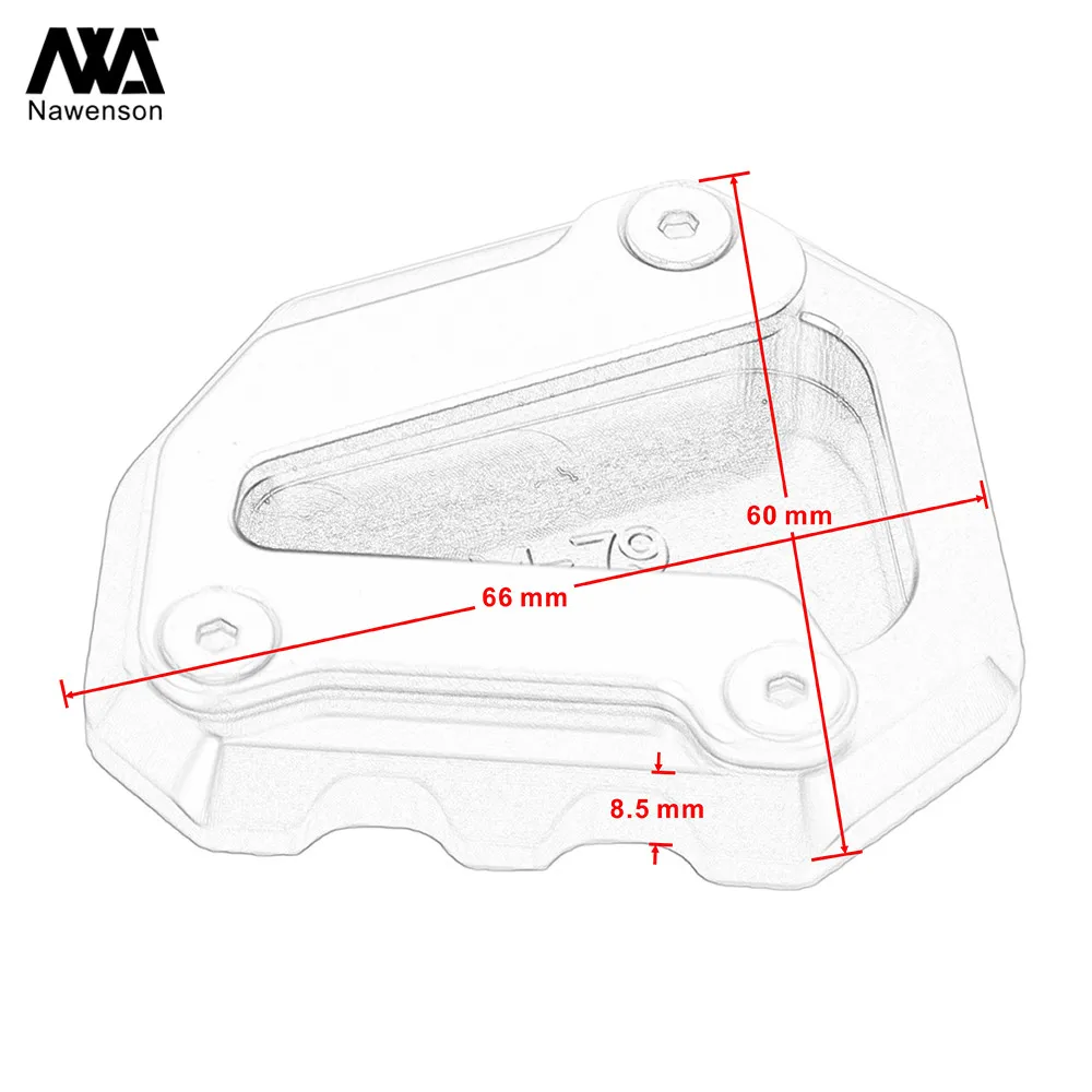 Подножка для мотоцикла, боковая подставка, Накладка для расширения ног, расширенная пластина, аксессуары для KTM Duke 790 790DUKE