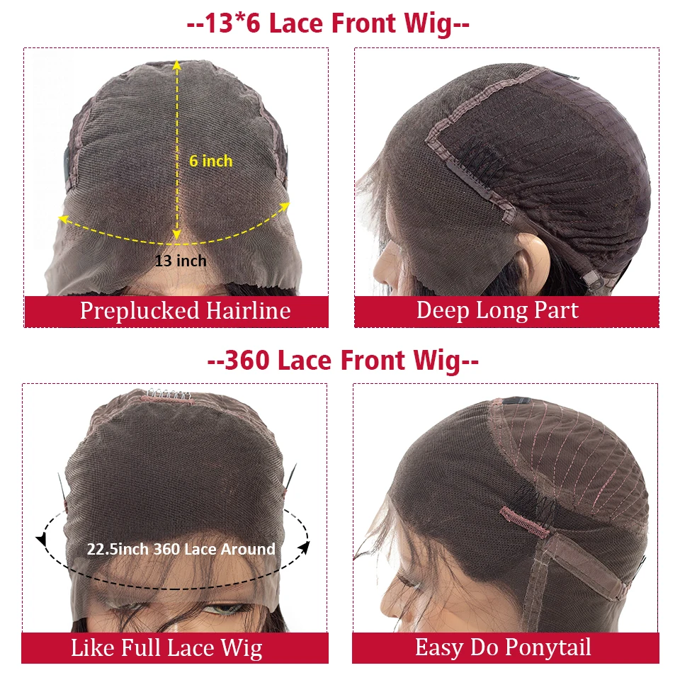 360 парик на кружевном фронте, предварительно выщипанные волнистые волосы на кружеве, человеческие волосы, парики с детскими волосами, бразильские волосы Remy 150%, плотность 180% для женщин