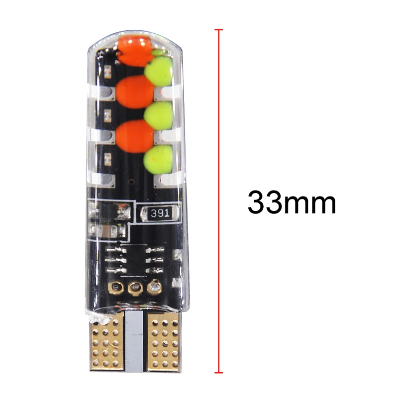 10 компл. Пульт дистанционного управления автомобильный интерьер RGB 12 Светодиодный светильник для чтения T10 W5W COB авто аксессуары стробоскоп светильник s атмосферная лампа