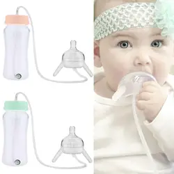 300ml Do Frasco De Bebê Crianças Silicone Copo Com Canudinho Crianças Alimentando Hands free Treinamento Bebê Canudo garrafa de Água Bonito garrafa M5Q0