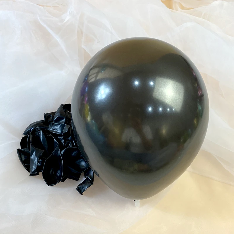 Ballon Qualatex 40 ans Noir et Argent