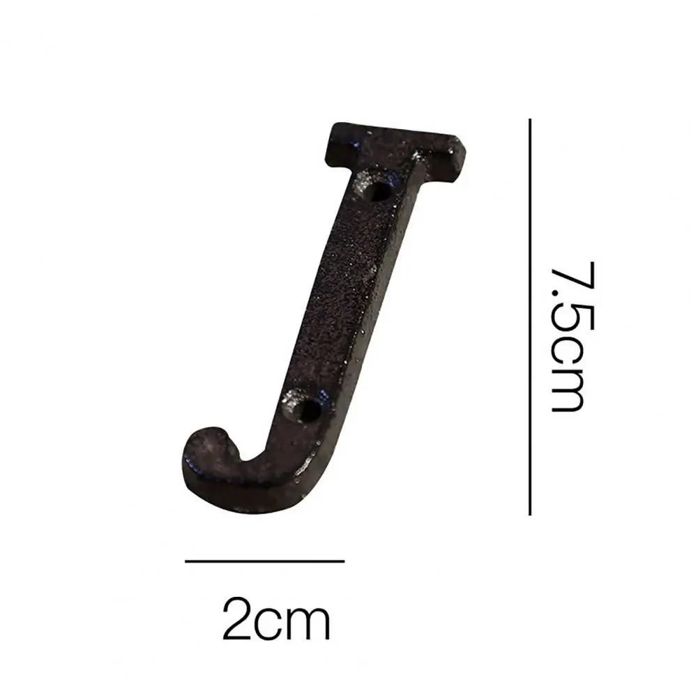 Metal Letter Decoration Retro Style Groceries Cast Iron Metal DIY House Doorplate Letter Symbol