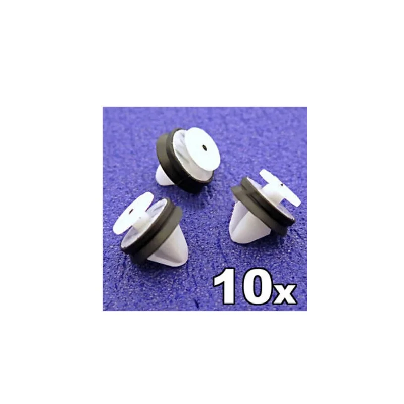 10x For Citroen Door Card, Trim Panel & Pillar Clips with rubber seal