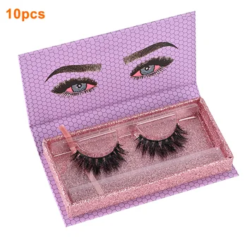 

10pcs Travel Reusable Empty Case Accessories Organizer Container Cosmetic Storage False Lashes Home Eyelash Packaging Box