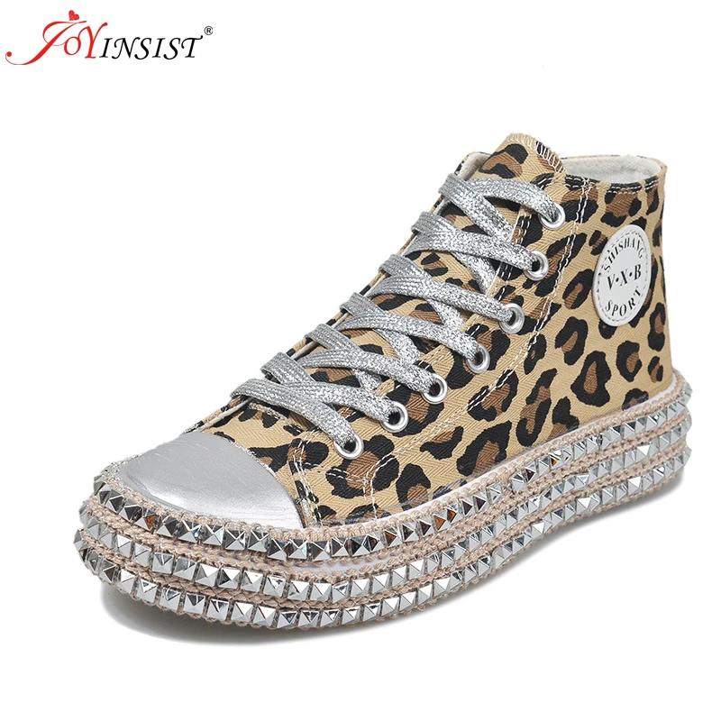 Cena Duże rozmiary 2020 nowych kobiet buty damskie płaskie buty z tkaniny sznurowane buty sportowe płótno Fashion Style