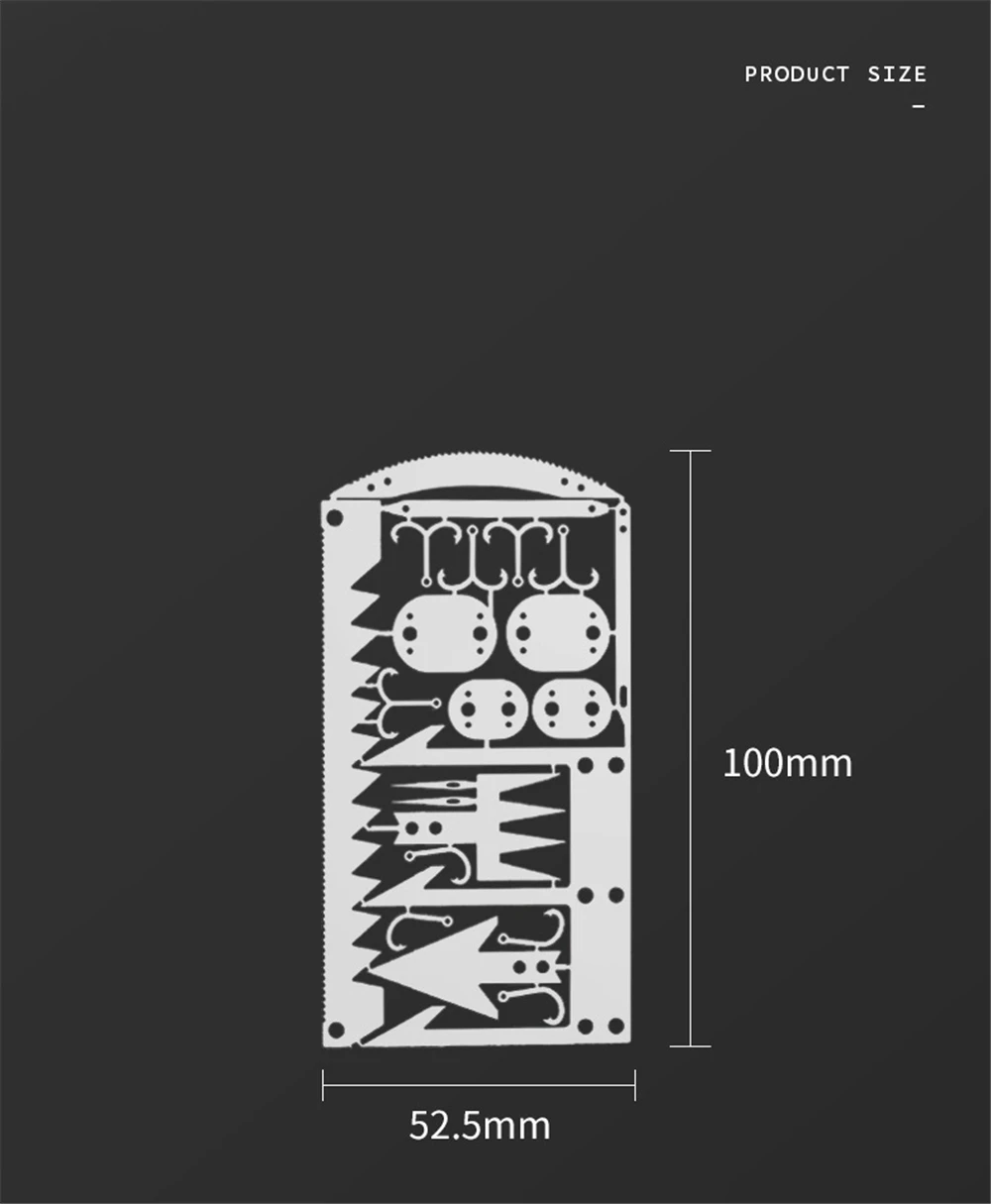 Survival Card 22 In 1 MultiPurpose Pocket Tool Apoc Bot