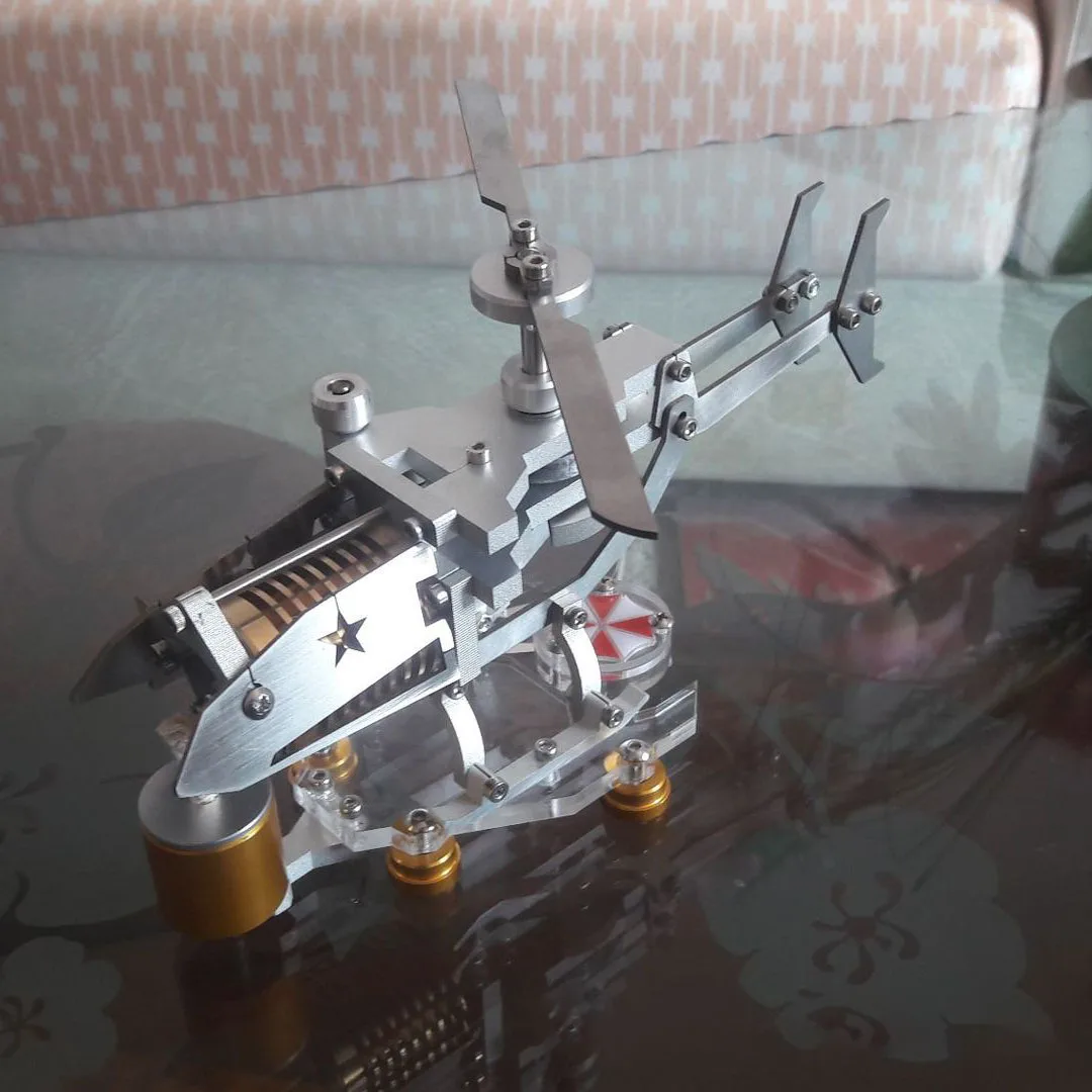 Модель двигателя Стирлинга, транспортная модель вертолета, креативный подарок, мощная вакуумная конструкция, паровой двигатель Стирлинга
