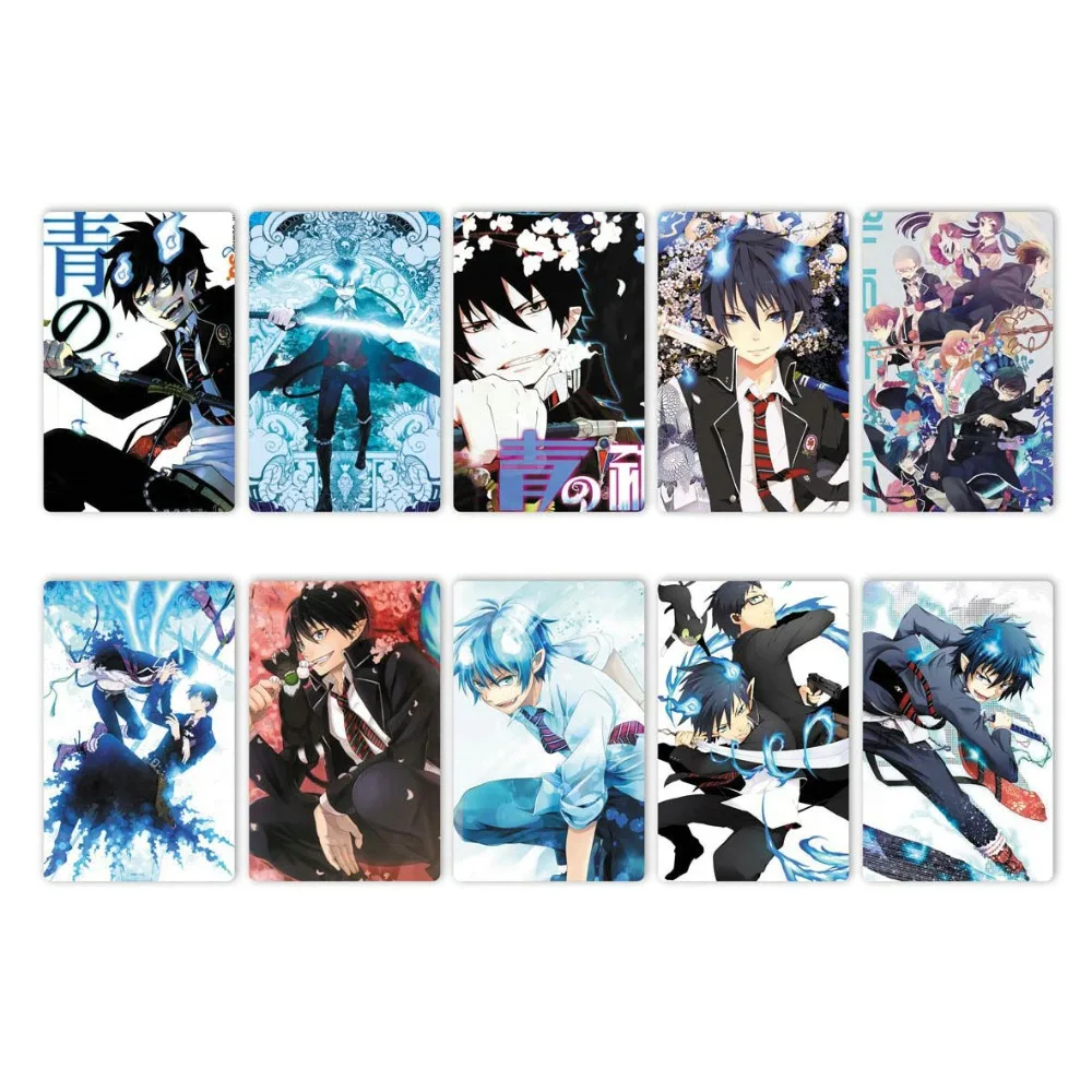 10 шт. Ao no Exorcist карта аниме наклейка s DIY Водонепроницаемая крапленая карта наклейка Дети стикерные игрушки коллекция подарок