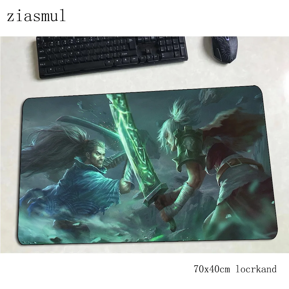 Yasuo, коврик для мыши 700x400x3 мм игровой коврик модный ноутбук с алюминиевым корпусом стол коврик Новая красивая футболка padmouse игры pc gamer коврики геймпад