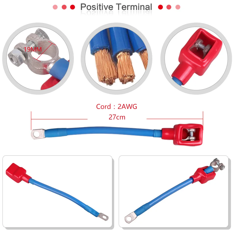 para terminal de conexão, potência positiva, anel