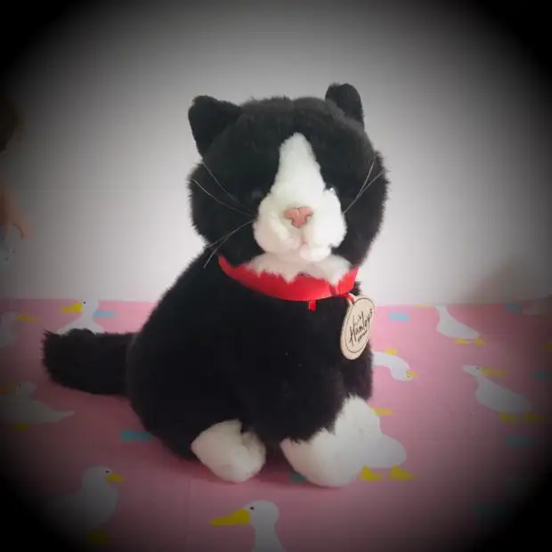 2019 симпатичная Черная коротковоздушная кошка плюшевые игрушки имитация