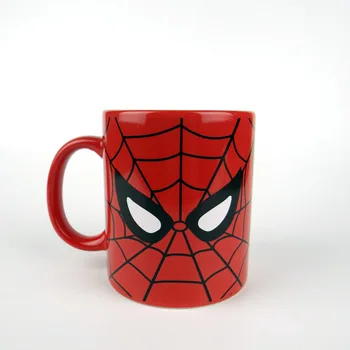 

Creative Cartoon Super Hero SpiderMan Cup Milk Coffee Ceramic Mugs Fashion The Avenger Gift