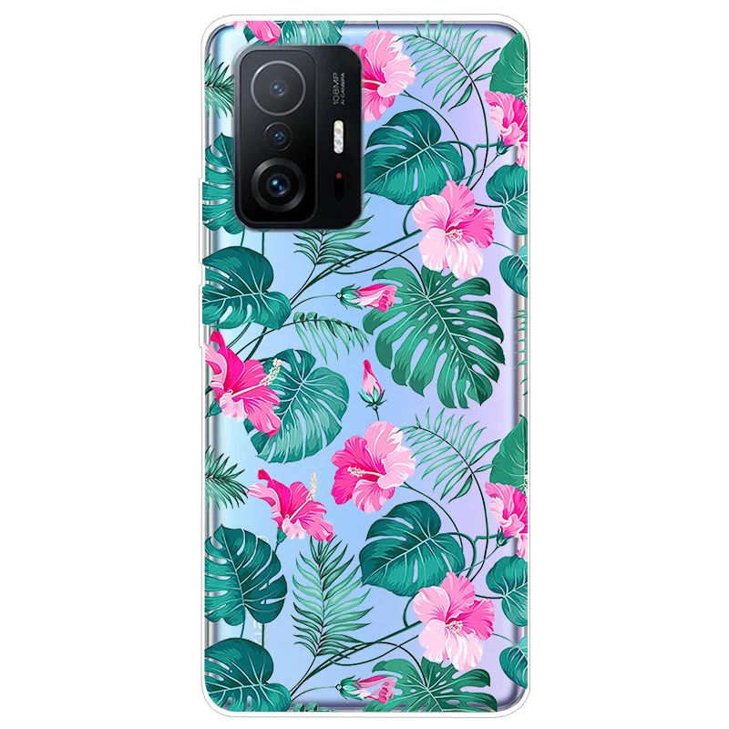 Soft TPU Silicone Clear Cartoon Case for Xiaomi 11T Pro - Transparent Protective Phone Cover