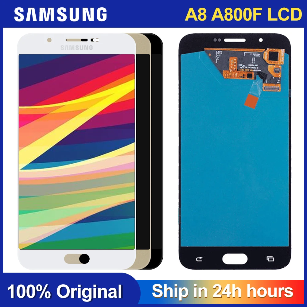 ЖК-дисплей Super AMOLED для Samsung Galaxy A8 A800 A8000 A800F дисплей с сенсорным экраном и