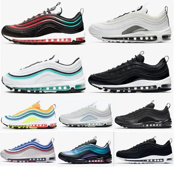 

Wholesale 2020 New GS Sky 97 running shoes Worldwide Black White Iridescent Barely Rose mens fashion sports trainers sneakers