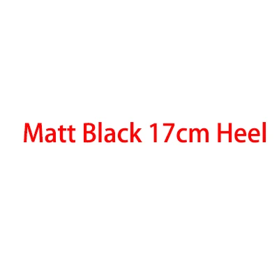 Matt Black 17cm Heel Обувь; женские босоножки на платформе; женские летние туфли для стриптиза на высоком каблуке 20 см; цвет красный, черный; красивые туфли с открытым носком и ремешком с пряжкой - Цвет: Matt Black 17cm Heel